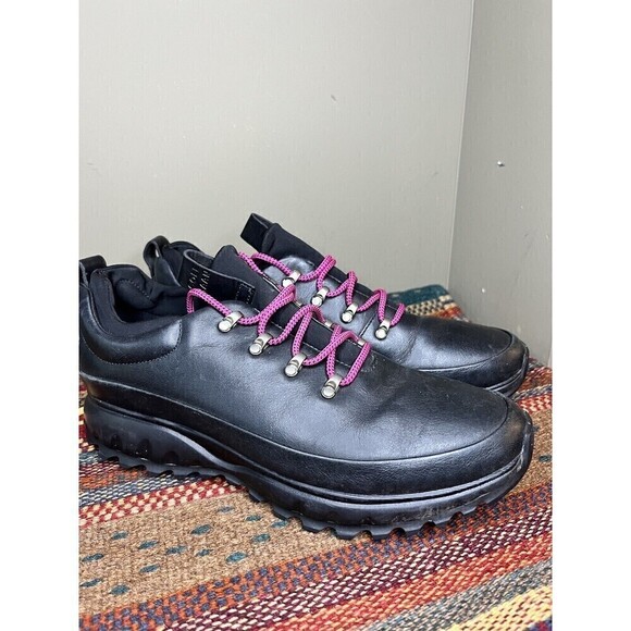 Cole Haan GrandExplore W10845 Black Women's Oxford Boot Leather Lace Up Size 9B - Picture 4 of 11